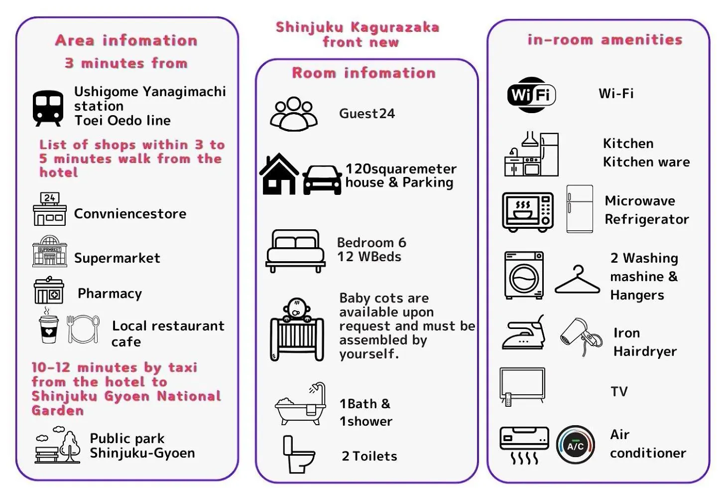 Semesterbostad Premier Suite Shinjuku Kagurazaka Tokyo prefektur